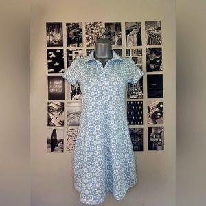 One-piece pattern mini dress .